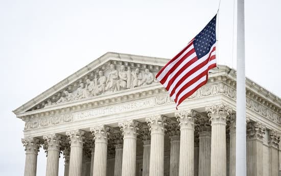 Supreme Court with American Flag
